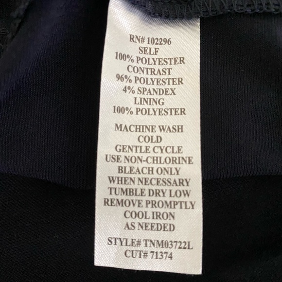 Connected Apparel Womens Navy Drapey Midi Formal Cocktail and Party Dress. - Picture 3 of 4